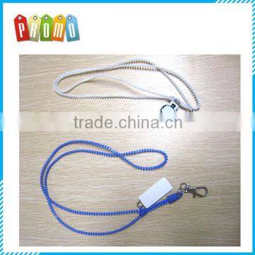 Promotion plastic zipper Lanyrad with custom logo, Lanyard custom