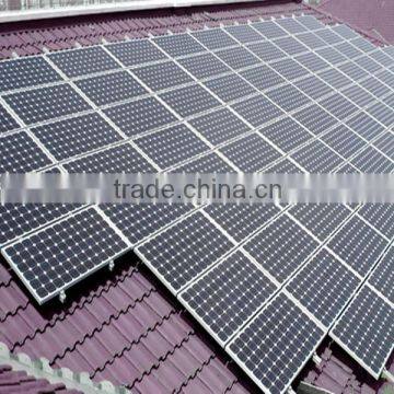 Solar tile roof mounting structure