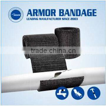 Fast Bonding High Strength Industrial Pipe Repair Bandage/Waterproof Polyurethane Coated Armored Cast Wrap photo-5