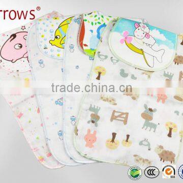Export to Japan High Quality 4 Layers 100% Cotton Gauze Baby Sweat Absorbing Towel/ Moisture Sleeping Sweat Towels for Children