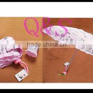 mini lace umbrella for ladies gift as 5 section