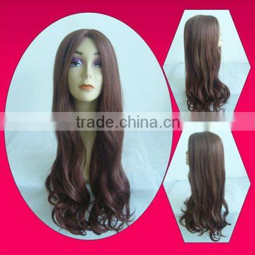 134# Synthetic wine red Hair Wig Women