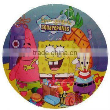 wholesale Sponge Bob Paper Plates 23cm/KIDS PARTY SUPPLIES /Birthday Party Supplies/Birthday Party Products/ party goods