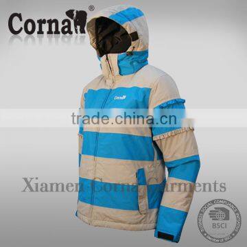 High quality breathable stripe hooded man waterproof cycling jacket