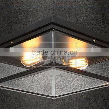 Manufature American Minimalist Bedroom Ceiling Retro Industrial Wind Corridor Balcony Porch Lights Iron Staircase Ceiling Lamp photo-3