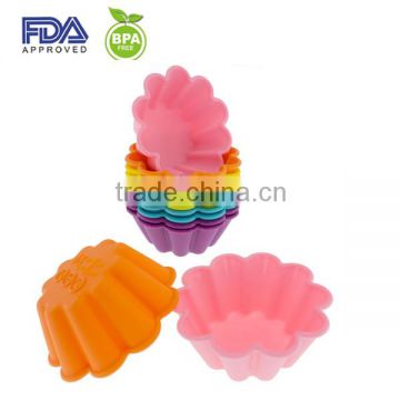 Flower Cupcake Silicone Baking Cups Baking Mould Silicone Reusable Baking Cup