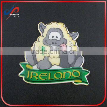 Hot Sale 3d Souvenir Sheep Shaped Interesting Keychain Customized Promotional Cartoon Sheep Fridge Magnet