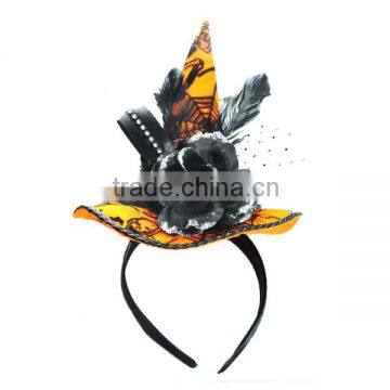 FASHION PRINTING FABRIC WITCH HAT HEADBAND