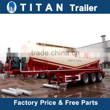 Tri-axle V shaped 25 ton bulk cement tank semi trailer, cement bulker trailer for sale