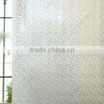 Blue non adhesive privacy glass film