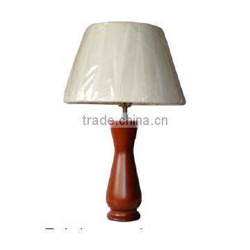 White fabric+wood Classic Table Lamp TC06-WH