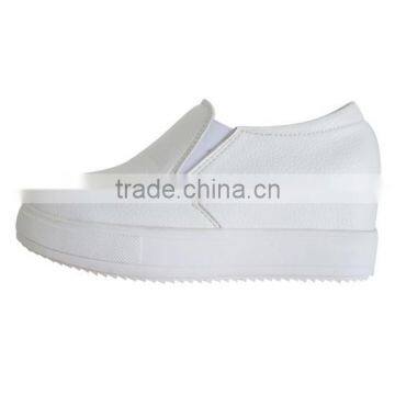 OEM nurse shoes anti slip, white hospital nursing shoes with wedge heels