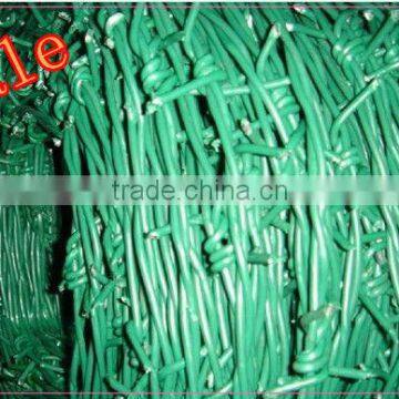 Double twisted Barbed wire 1.5mm PVC coating0.4mm 25kg/Coil