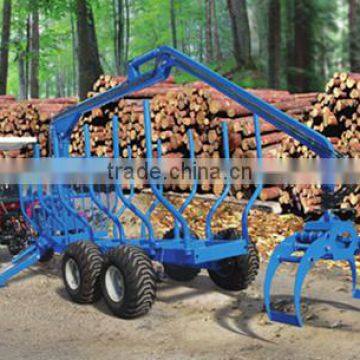 shandong log trailers with grapple