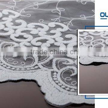 Laser Embroidery Flower Design Fabric For Curtains photo-6