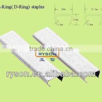 D-Ring staples bedding component