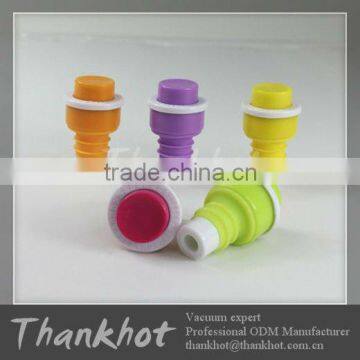 Food grape ABS, Wine Bottle Stopper- press,preserve,enjoy! Great gift idea for wine lover!