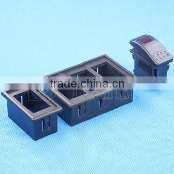 4 Blade Pins Laser Etched Rocker Switch With Red Lamp photo-4