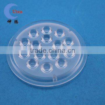 Translucent color round shape LED lamp plastic part