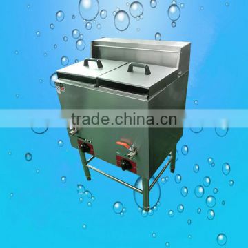 factory price gas duplex double basket fryer , double basket gas deep fryer for sale,gas deep fryer(ZQW-75)