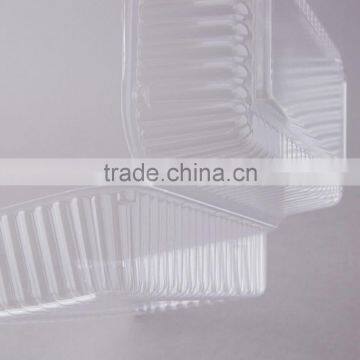 Durable Packaging Deep Clear Hinged Plastic Container, BOPS Clamshell Food Take Away Box for Cake, Hotdog photo-5