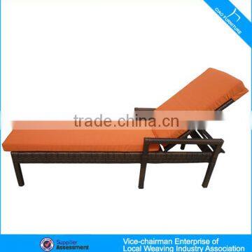 Leisure Synthetic Rattan Furniture Outdoor Garden Wicker Chaise Lounge photo-4