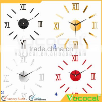 Decorative DIY Metal Roman Numeral Wall Clock