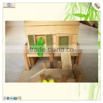 Wholesale Lifestyle Courtyard Weaving Door Wood Bird Nest House photo-3