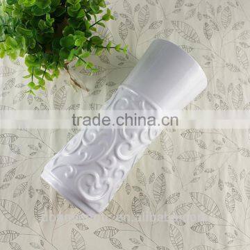 Modern Pure White Sculpture Ceramic Vase, Custom Design Accepted photo-2