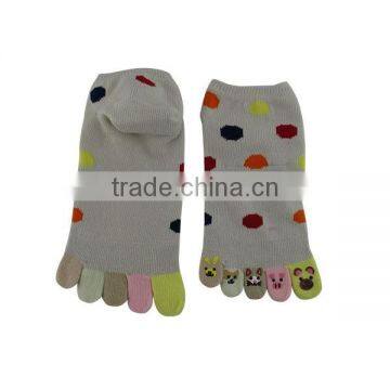 China Cotton Cute Women 5 Boat Toe Five Finger Sock photo-2