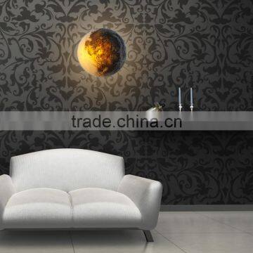 Dual Mode Frosted Noctilucent Simulate Colorful Remote Control Healing Moon Light,3D Moon Shape Wall Lamp Decorative Night Light photo-3