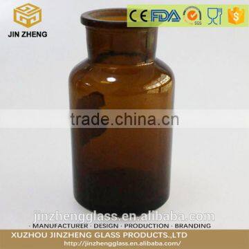 Amber Reagent Chemical Storage Bottle Glass Laboratory Reagent Bottle With Ground-in Narrow Wide Mouth photo-3