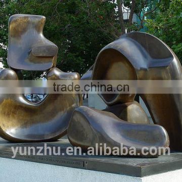 Larger Outdoor bronze abstract art sculpture