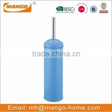 Blue Colored Metal novelty toilet brush holders