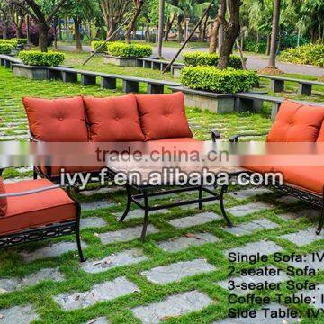 metal sofa set designs/metal frame sofa/sofa outdoor cast aluminum bronze