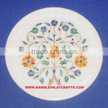 Designer Marble Stone Inlay Decorative Plate