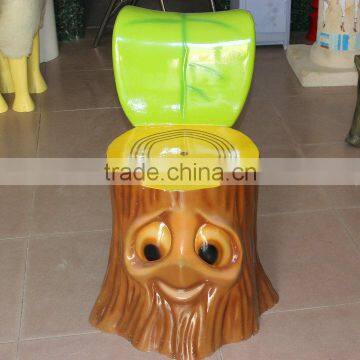 Cute fiberglass cartoon chair