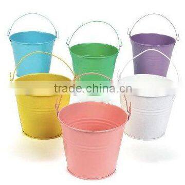 Assorted Color Decorative Metal Iron Flower Pot Hanging Balcony Garden Planter photo-3