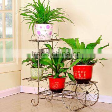 Indoor Handicraft Iron Flower Display Holder Metal Flower Pot Stand