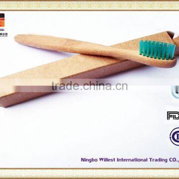 Customize Logo and Color Bristle Bamboo Toothbrush for Family Use photo-3