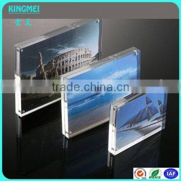 Supplier Rectangle Shape Blank Plastic Acrylic Photo Frame Fridge Magnet With Picture Insert photo-5