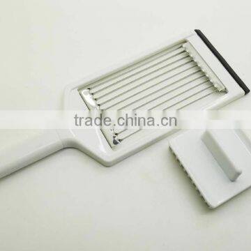 Kitchen Tool Stainless Steel Tomato Cutter With Plastic Handle Fruit Cutter Tomato Slicer