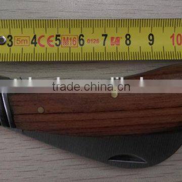 Wood Handle Stainless Steel Knife Folding Knife photo-2