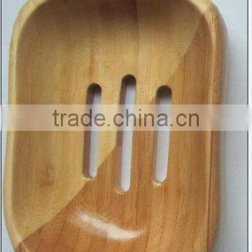HOT bamboo stripe soap box with water channel