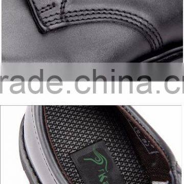 Black Genuine Cow Leather Goodyear Welted Men Safety Shoes photo-4