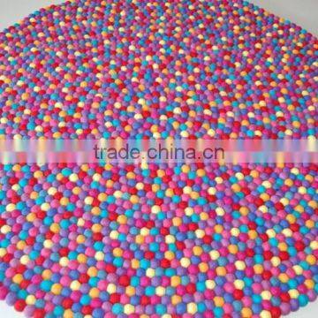 High Quality Nepal Handmade Round Wool Felt Ball Carpets/rugs photo-5