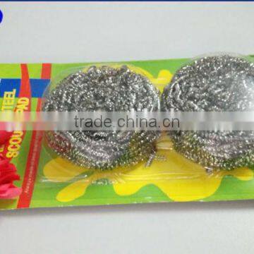 products to sale 2pcs Stainless Steel spiral Scourer,kitchen scrubber