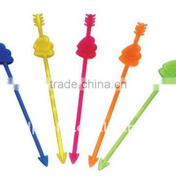 plastic glass cocktail drink stirrers