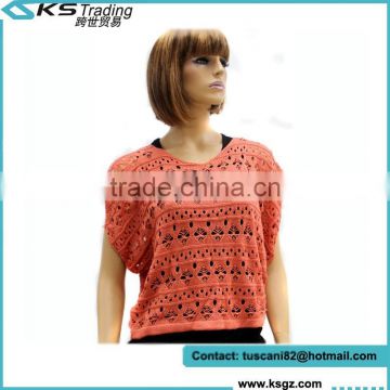 Wholesale Fashion Casual Hollow Line Lady Knitwear