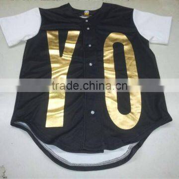 100% polyester baseball/softball jersey/ free design with your own logo/full subliamted/100% polyester